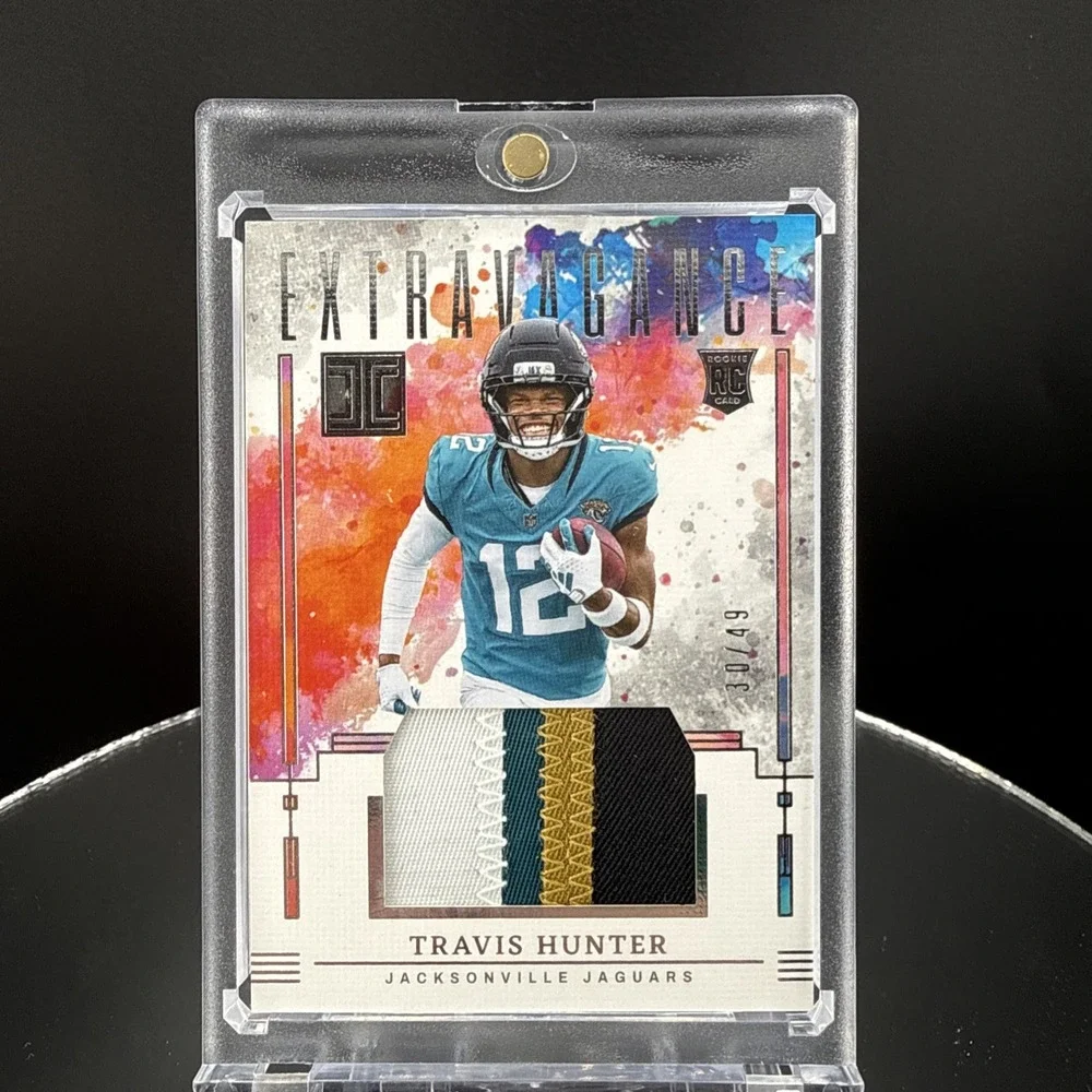 Travis Hunter 2025 Panini Impeccable Extravagance Memorabilia #EP-THR #'d /49